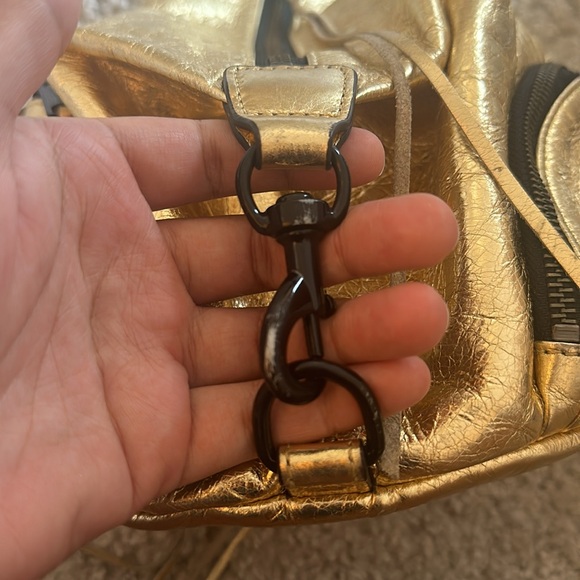 OPEN TO OFFERS Rebecca Minkoff Gold Julian Backpack - Picture 7 of 11